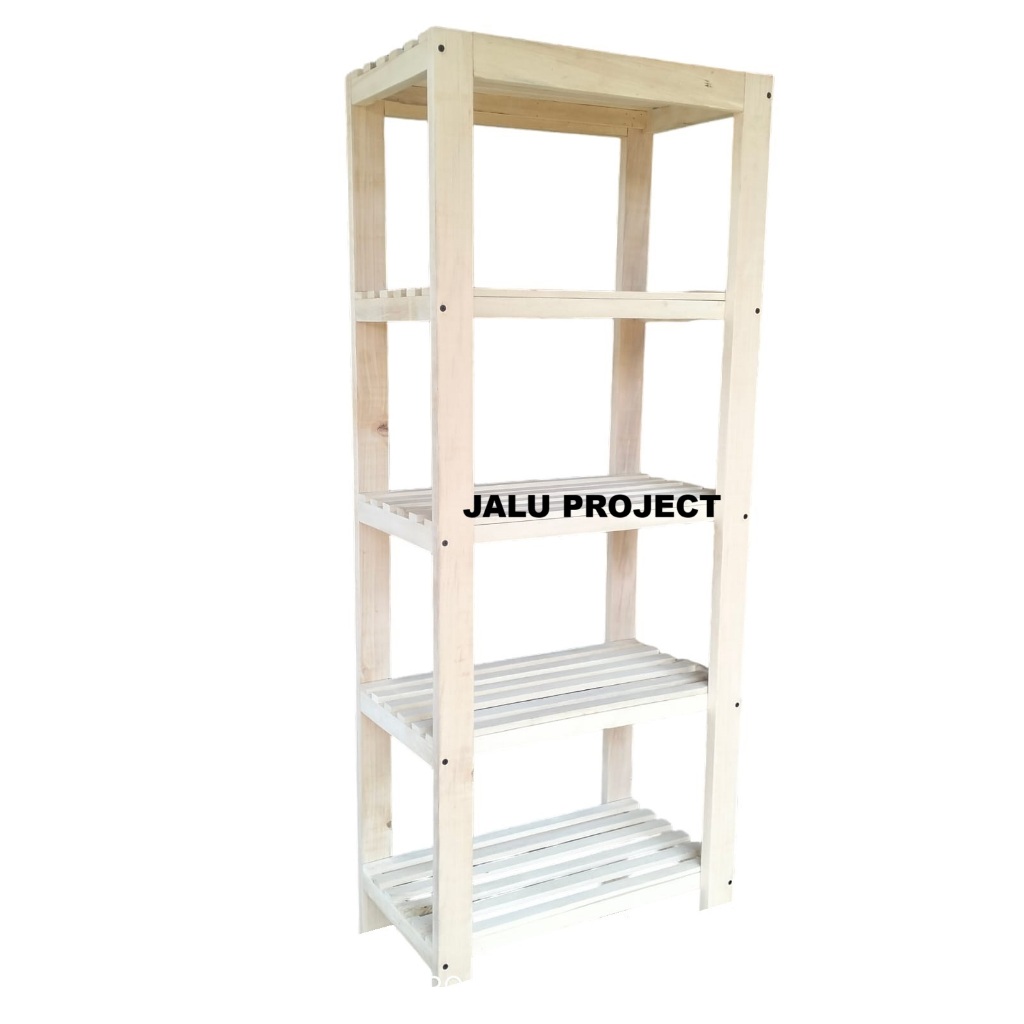 Jual Terbaru Rak Kayu 6 Susun Serbaguna Minimalis Rak Buku/Rak Dapur ...