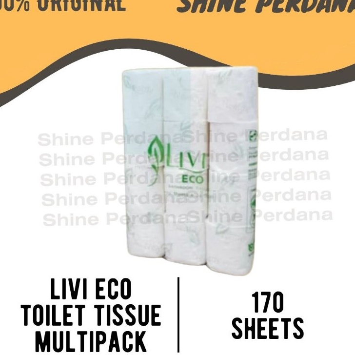 Jual Tisu Tissue Toilet Core LIVI By PASEO 24 Rolls 17 Sheets Full ...