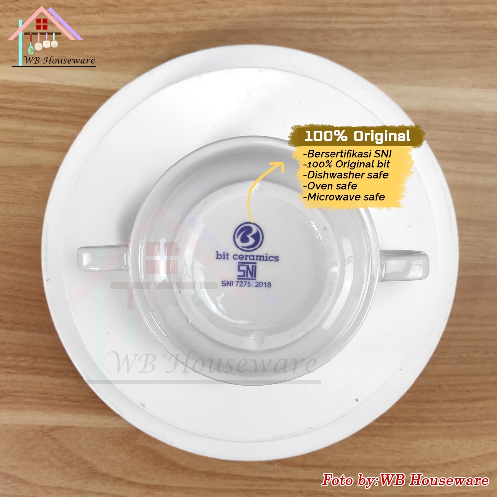 Jual BIT CERAMICS 6 pasang mangkok kuping consome porcelain warna putih ...