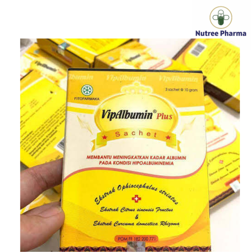 Jual VipAlbumin Plus Isi 3 Sachet ORI | Serbuk Ekstrak Ikan Gabus ...
