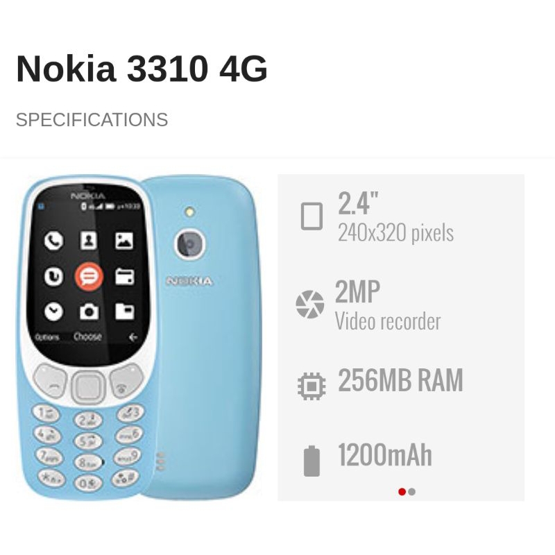 Jual NOKIA 3310 4G Shopee Indonesia