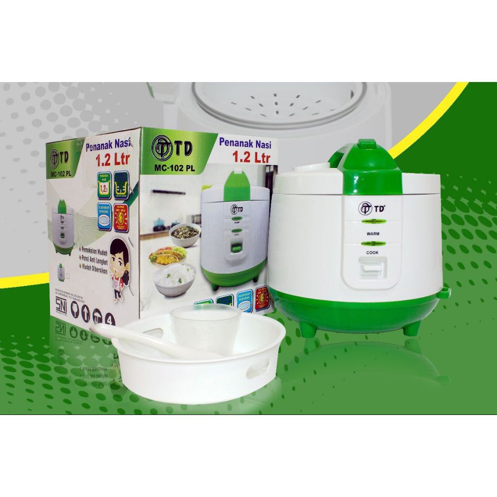 Jual Rice cooker TD / twin dock / magic com TD kapasitas 1,2L Shopee