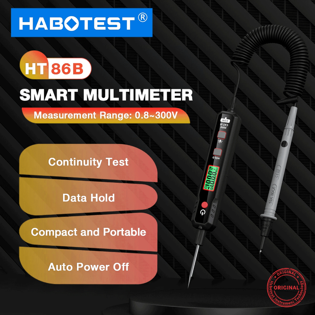 Jual HABOTEST HT86B Multimeter Pena 300V AC DC Alat Diagnosis dan ...
