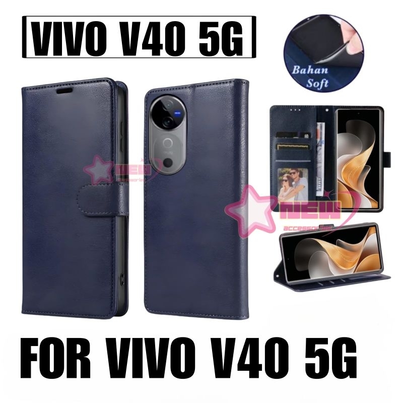 YUECXIN Cover for Vivo V40 5G / S19 Pro 5G, Flip Case in PU Leather