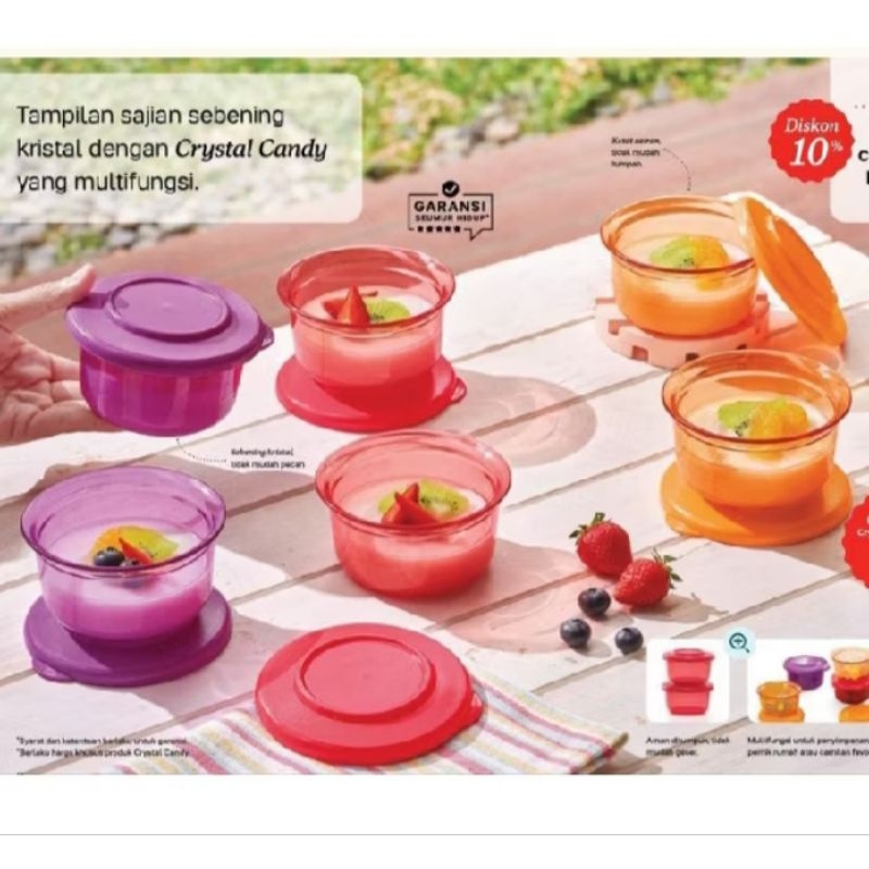 Jual cristal candy Tupperware satuan, | Shopee Indonesia