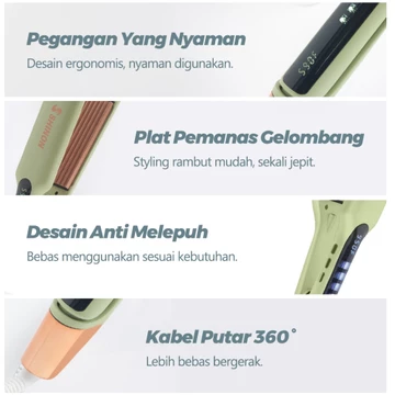 SHINON SH 9493 Catokan Jagung Gerigi Kecil Catok Rambut Wanita