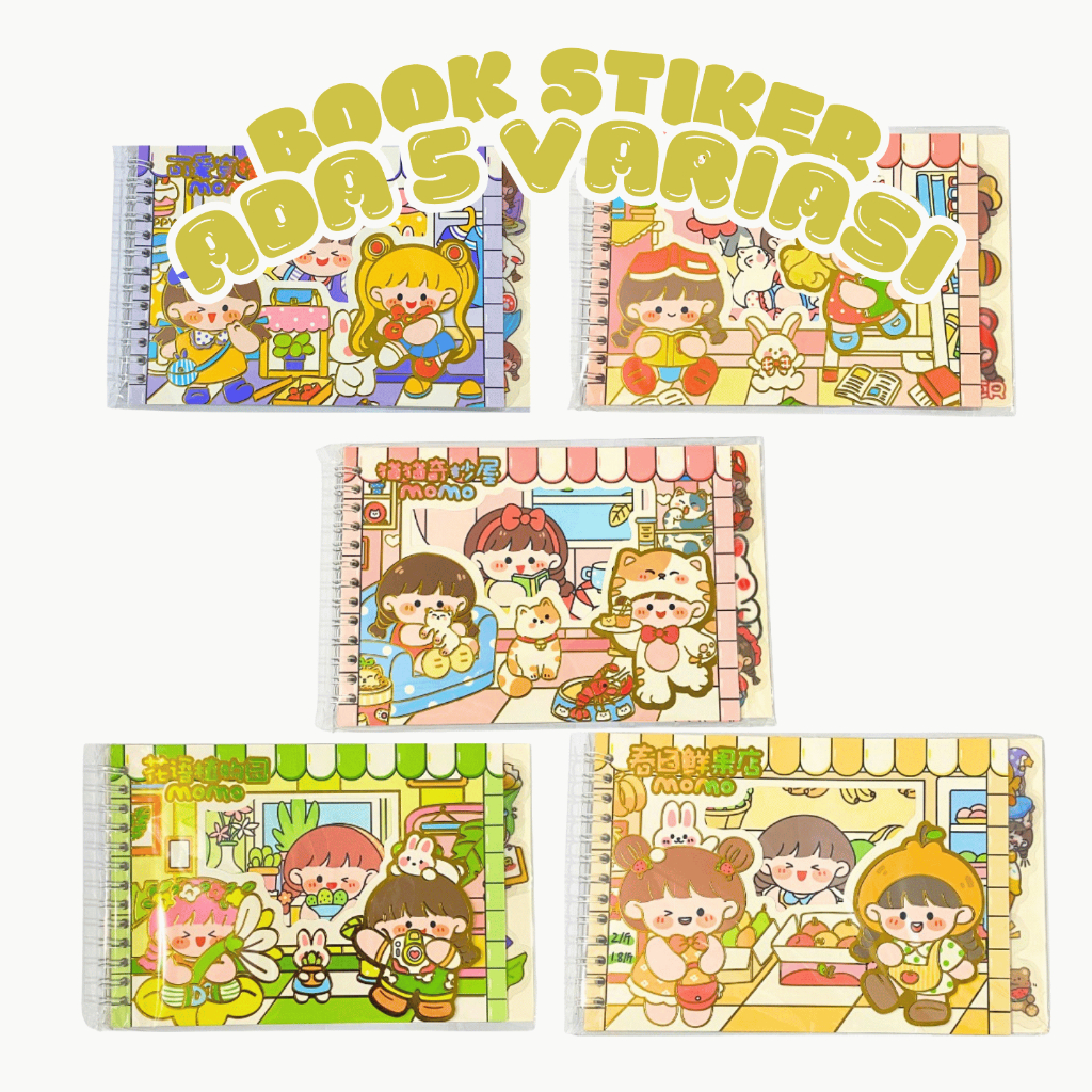 Jual MPS Sticker Momo Dekorasi Lucu Stiker Buku Notebook Stiker Motif ...