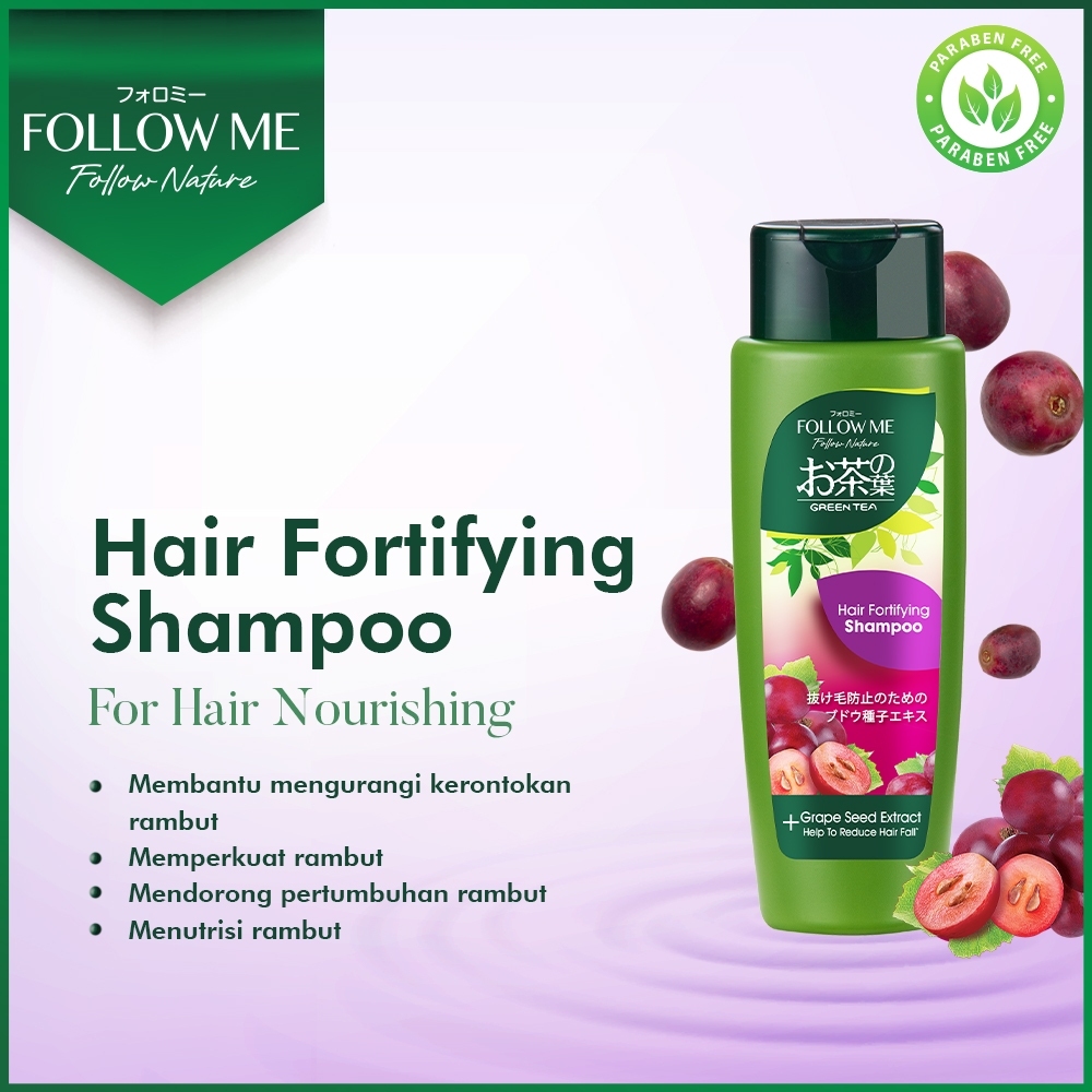 Jual Follow Me Follow Nature - Green Tea Hair Fortifying Shampoo ...
