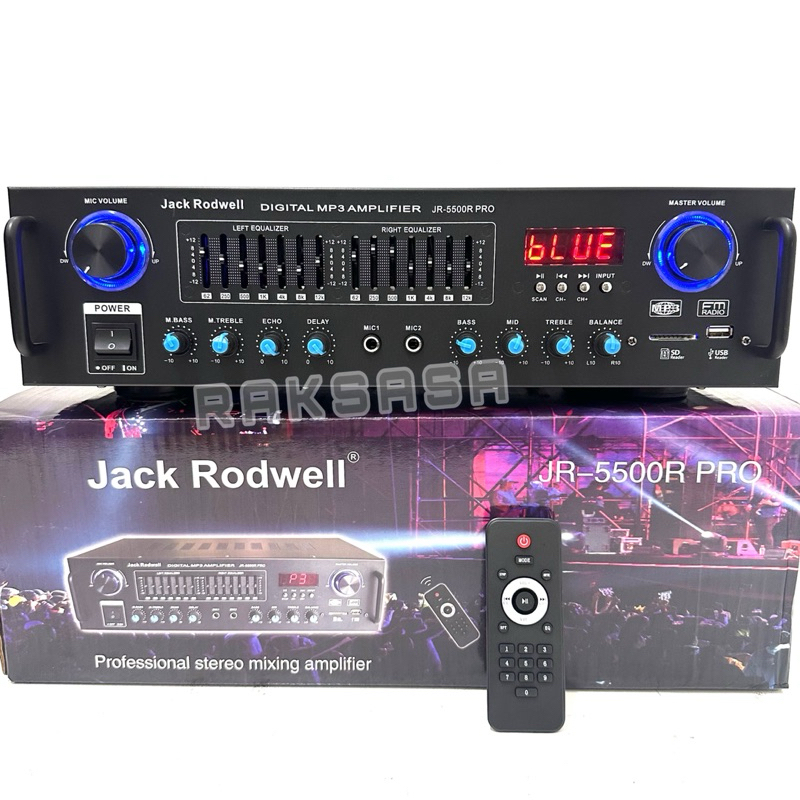 Jual amplifier jack rodwell jr5500r jr 5500r pro original usb bluetooth ...