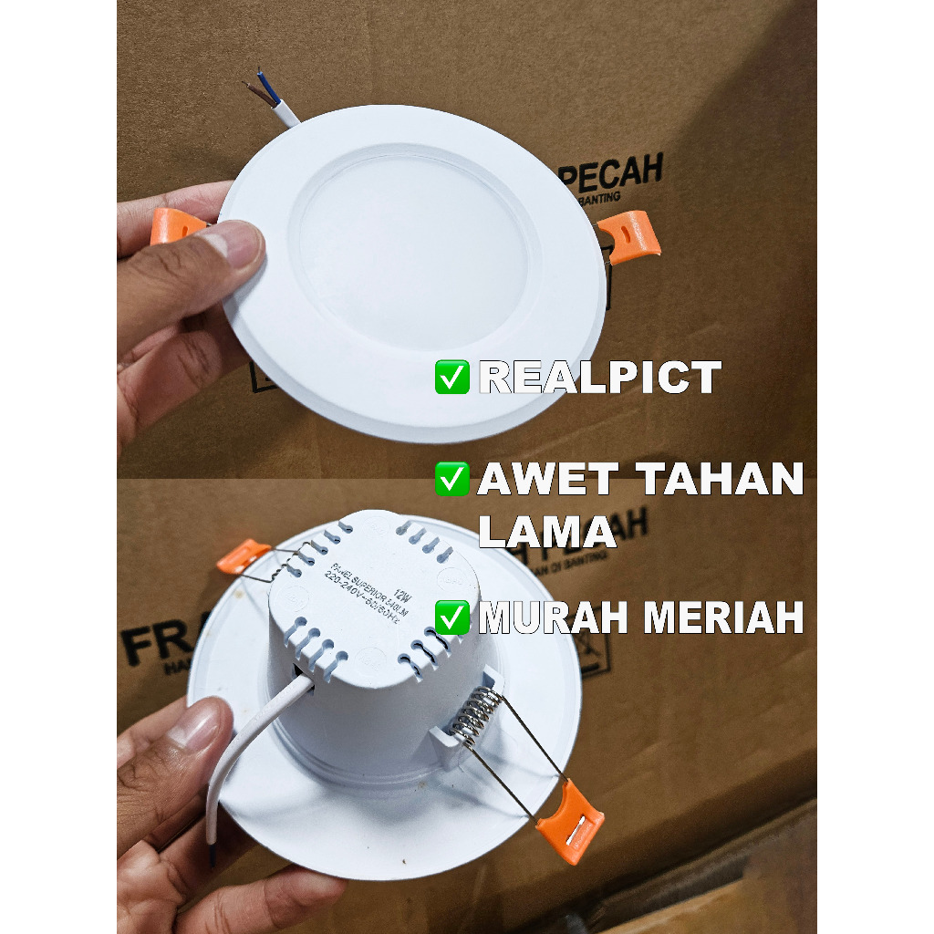 Jual Lampu LED Downlight Inbow 12 Watt Downlight Panel 4 Inch Putih ...