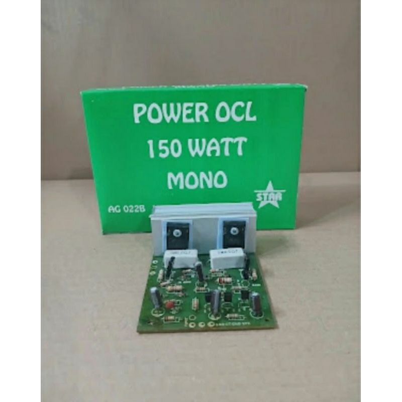 Jual kit power amplifier ocl 150 watt mono TR TIP 2955-TIP3055 STAR