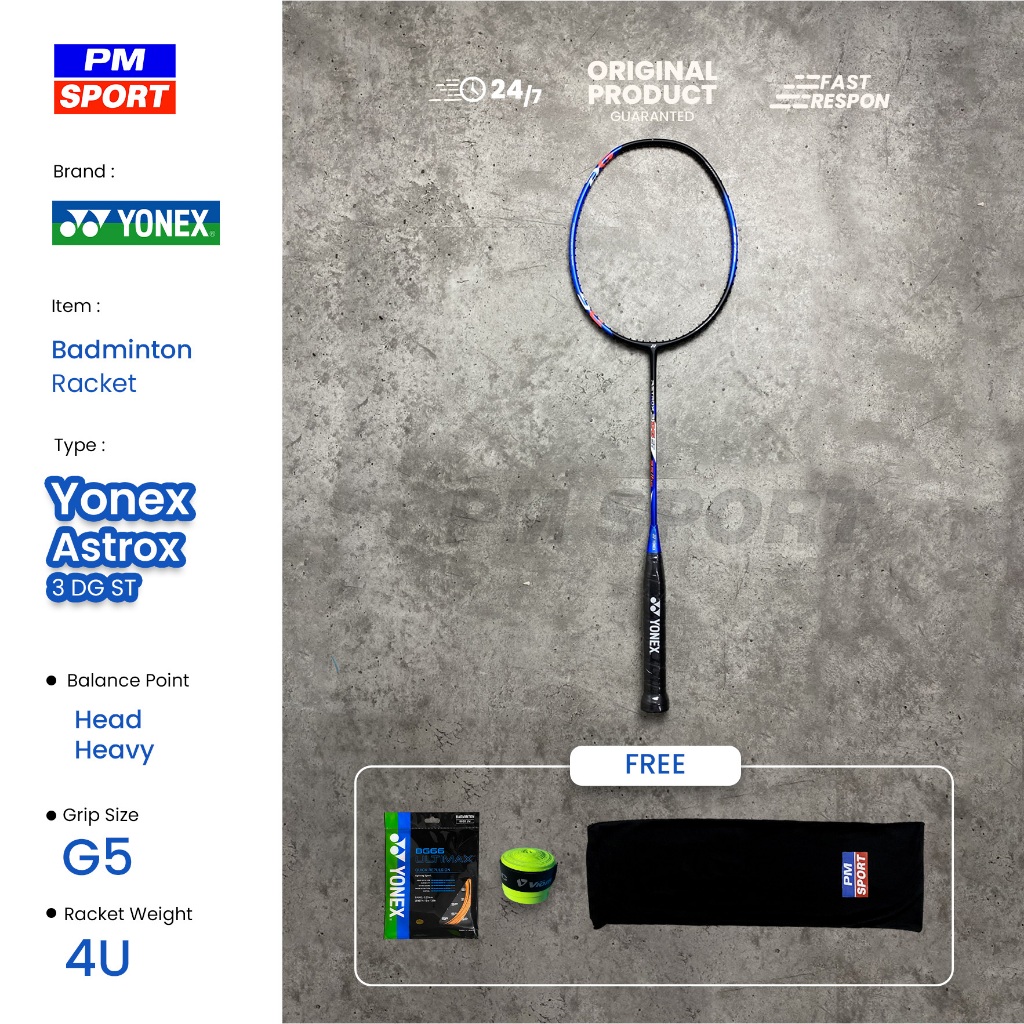 Jual RAKET BADMINTON / BULUTANGKIS YONEX ASTROX 3 DG ST ORIGINAL ...