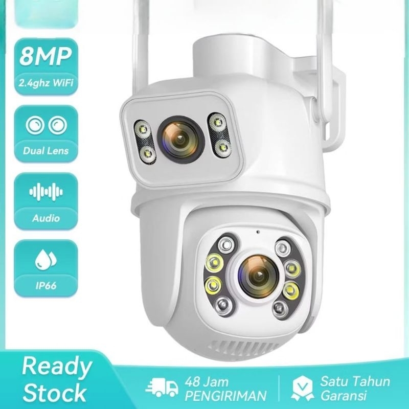 Jual CCTV Outdoor V380 pro 8 MP Dual Lens 4K PTZ IP Camera Wifi ...