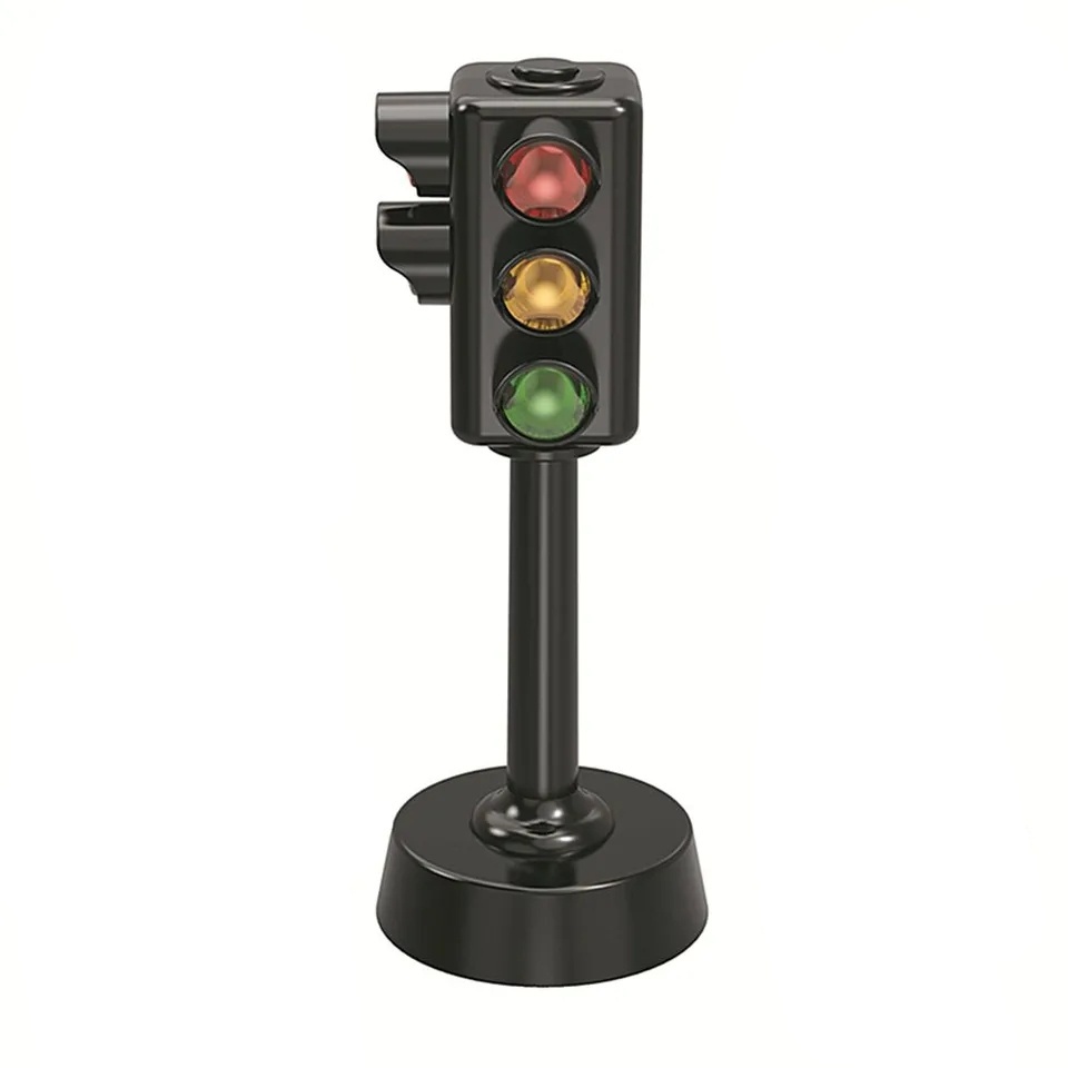 Jual Mainan lampu lalu lintas merah LED elektrik red traffic light ...