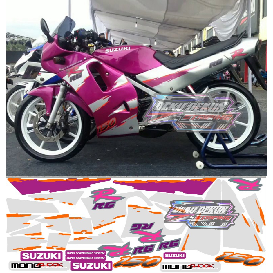 Jual Striping Rgr jumbo 96 hitam silver dan Merah Bisa Vernis Sudah ...