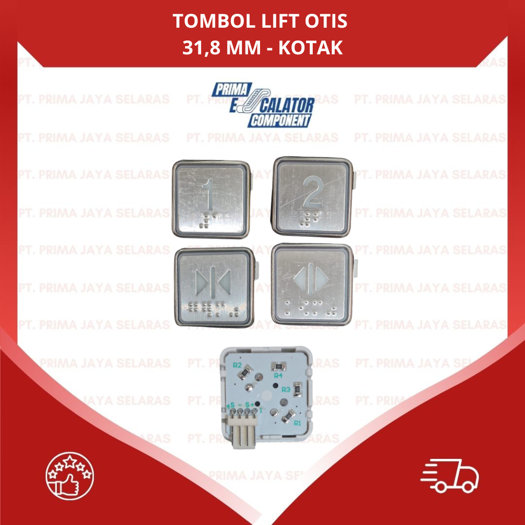 Jual TOMBOL LIFT TIMBUL/ELEVATOR PUSH BUTTON SQUARE LIFT EMBBOSED ...