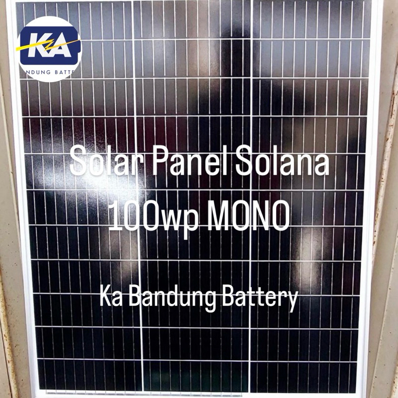 Jual solar panel surya modul Solana 12v 12 v 100wp 100 wp MONO ...