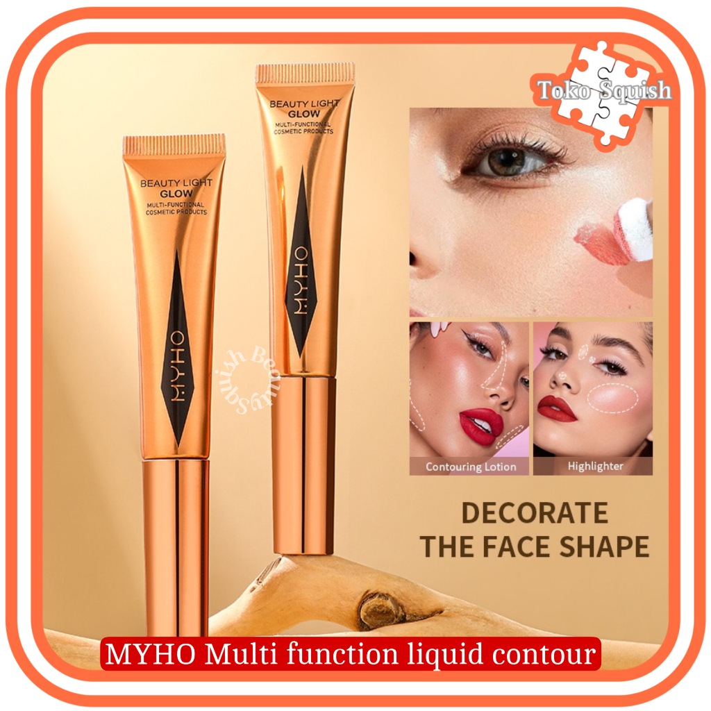 Jual MYHO Beauty Glazed Light Glow Contour Highlighter - Multi Function ...