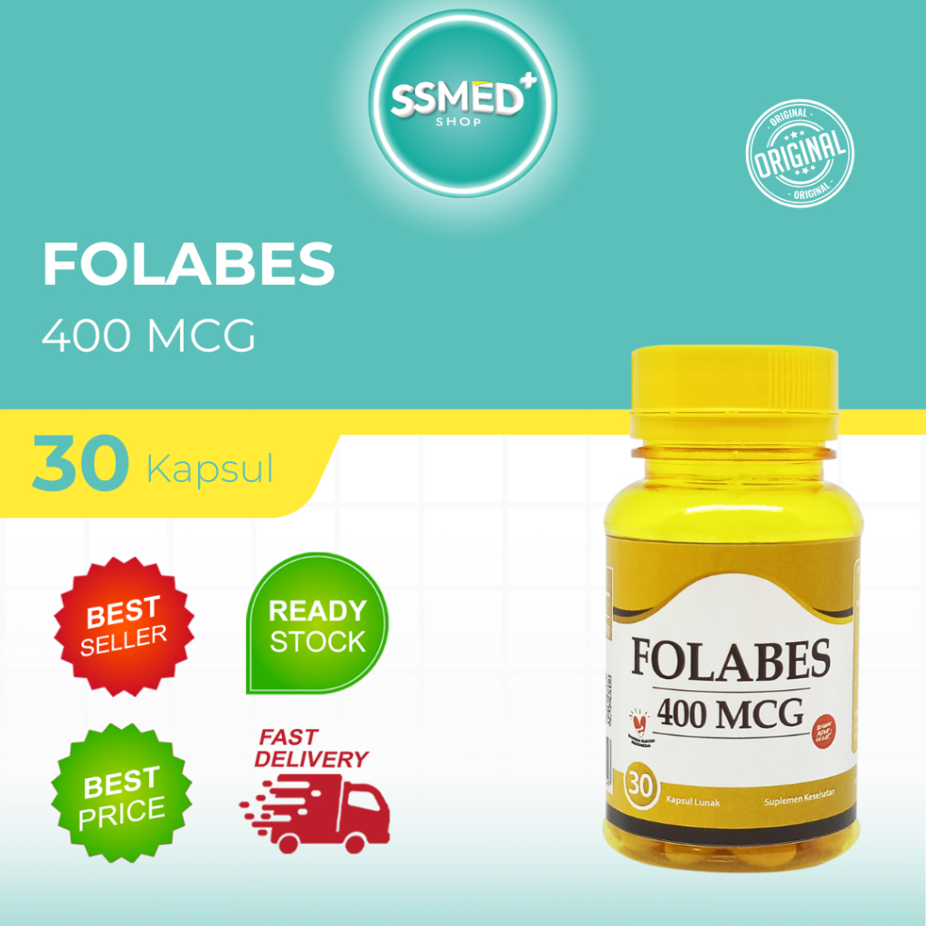 Jual FOLABES ASAM FOLAT 400 mcg ISI 30 KAPSUL LUNAK | Shopee Indonesia
