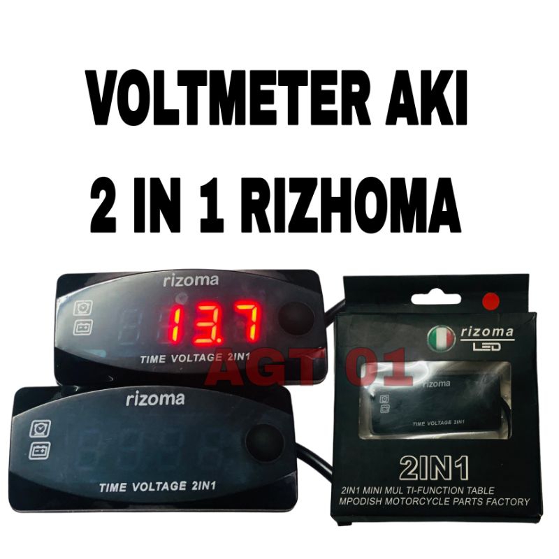 Jual VOLTMETER AKI 2 IN 1 / VOLMETER AKI DIGITAL 2 IN 1 / VOLMETER AKI ...