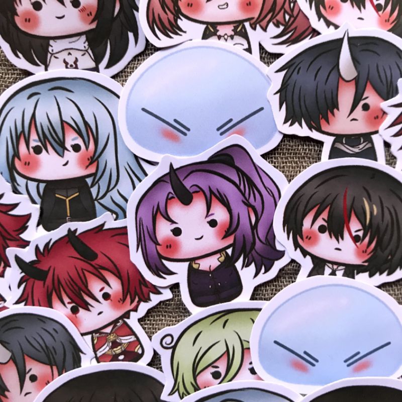 Jual 16 pcs tensura sticker, tensei shitara slime datta ken, slime ...