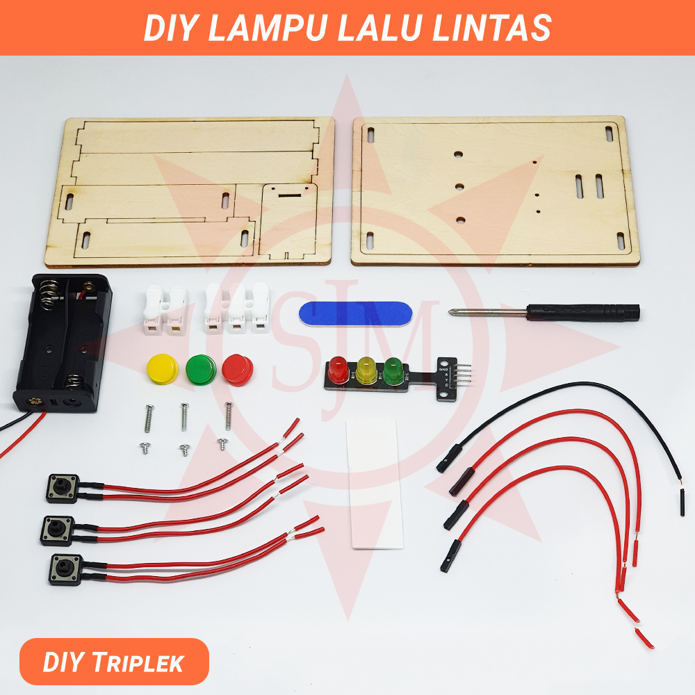 Jual Paket Rangkaian Lampu Rambu Lalu Lintas Praktek Sekolah | Shopee ...