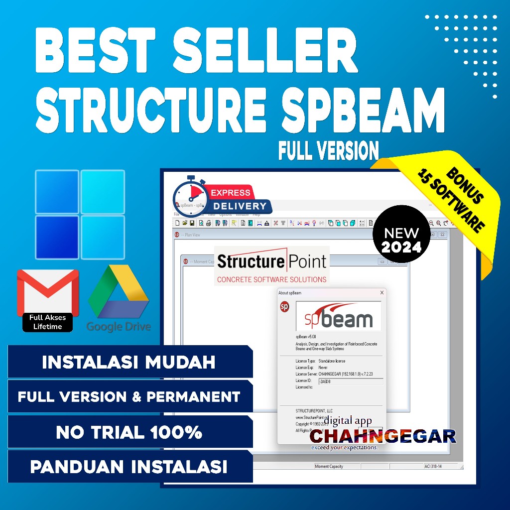 Jual StructurePoint spBeam 5 Full Version Software Struktur Analysis ...