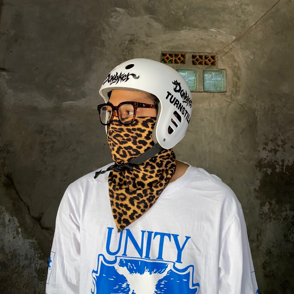 Jual Bandana Leopard | Scraf Syal Slayer Motif Leopard | Untuk Motoran ...