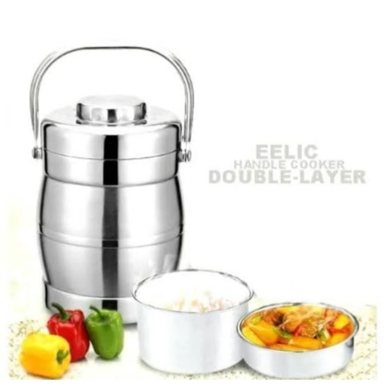 Jual Rantang Tunggal Stainless Steel 1,4 & 2,2 Liter | Shopee Indonesia