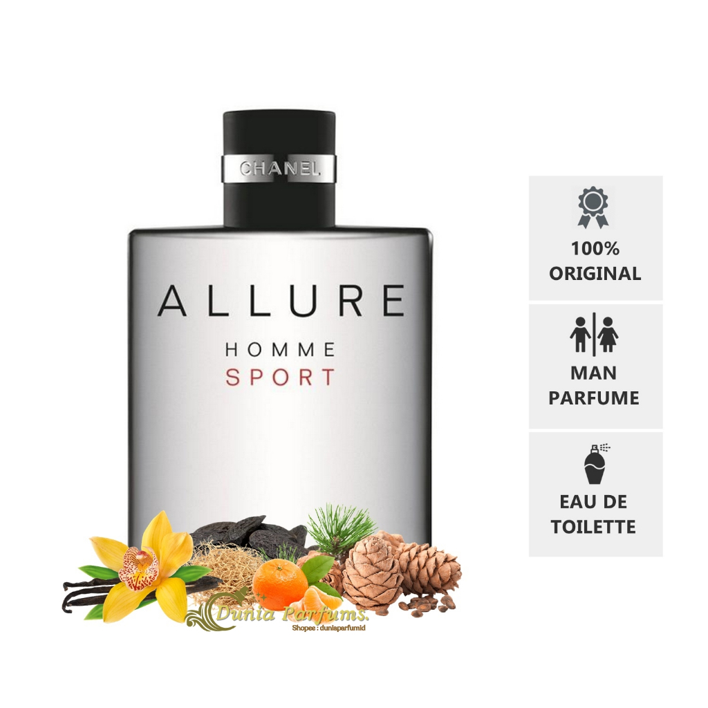 Chanel Allure Homme Sport Man EDT (Eau De Toilette) Woody Spicy Fragrance  100ml