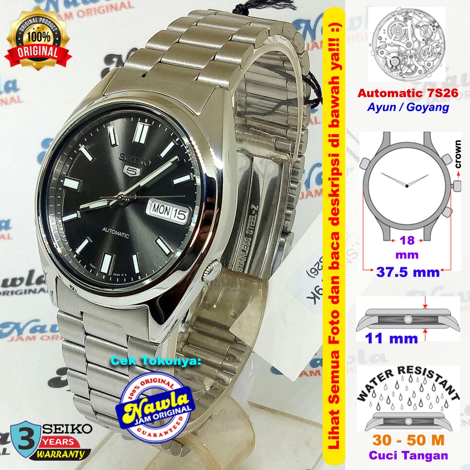 Automatic Watch Snxs79k Seiko Seiko SNXS79K1 Automatic Black