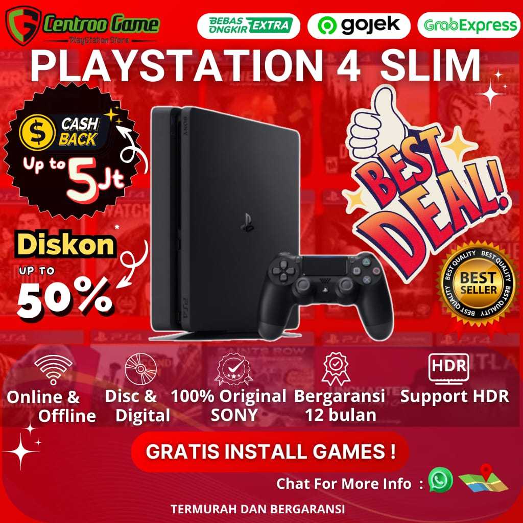 PS4 SLIM 500GB-1TB BUNDLE GAME HITZ FAVORIT