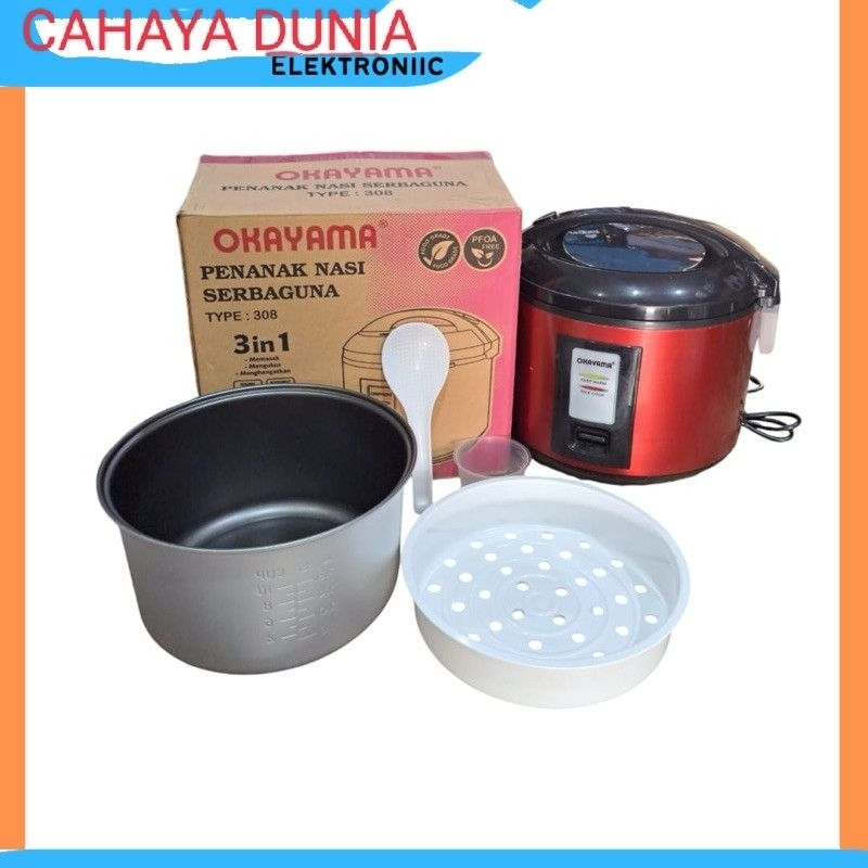 Jual OKAYAMA Rice Cooker 1,8L OK-308/MAGIC COM OKAYAMA 1.8liter OK-308 ...