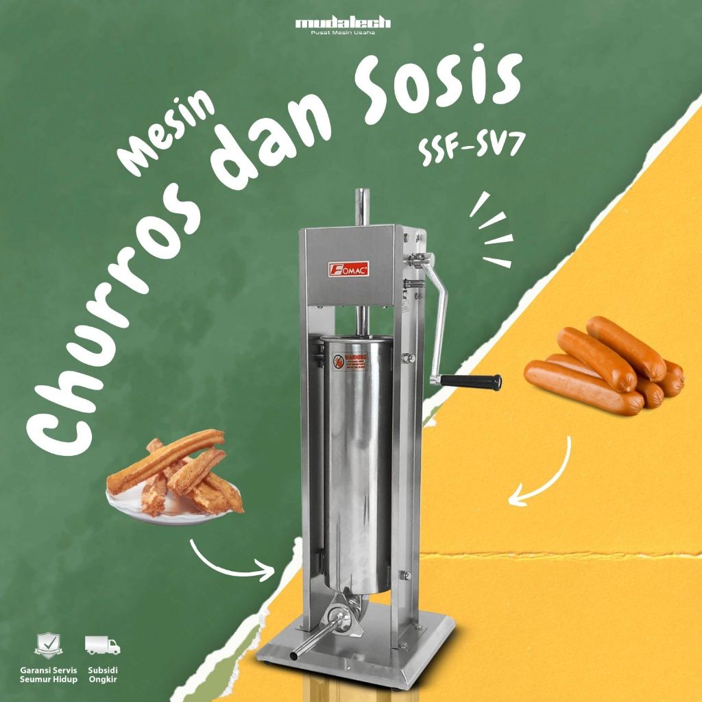 Jual Mesin Cetak Sosis Churros Vertical FOMAC SSF-SV7 Sau…