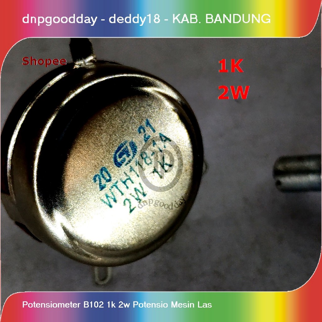 Jual potensiometer b102 1k 2w potensio mesin las | Shopee Indonesia