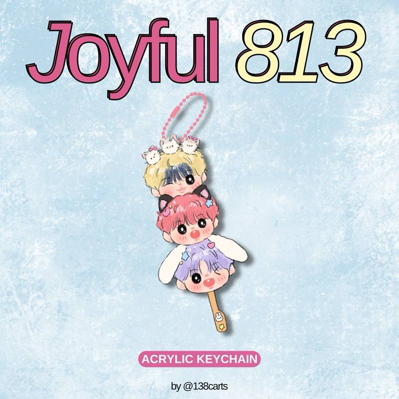 Jual joyful 813 acrylic keychain & sticker pack (ubah ke j&t express ...