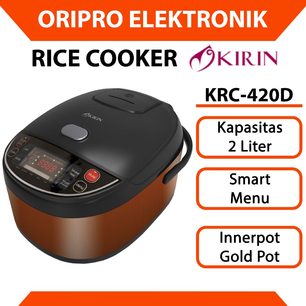 Jual Rice Cooker 2 Liter Digital Kirin Smart Menu KRC-420D | Shopee ...