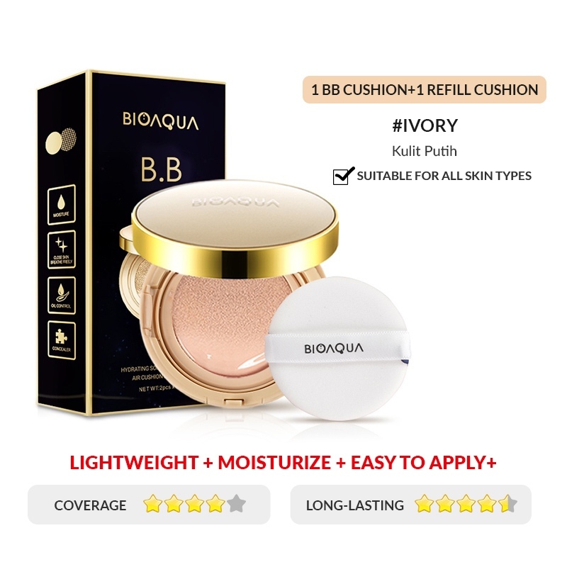 Jual BUHOTEI BIOAQUA BB Cushion Beauty Cream Matte High Coverage