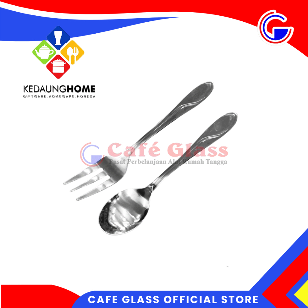 Sendok Garpu Makan / Sendok Utensil Alat Makan Kedaung