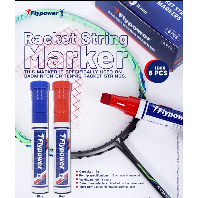 Jual Racket String Marker / Tinta Senar Raket Flypower Original ...
