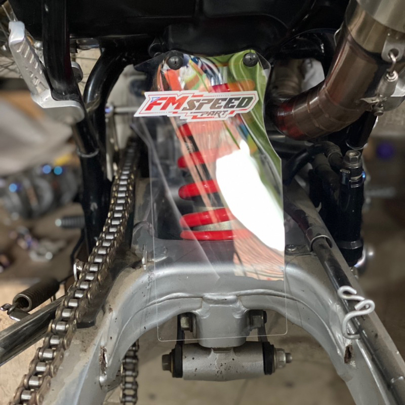 Jual Mika CRF Cover Shock Penahan Lumpur Mudflap CRF Akrilik Bening ...