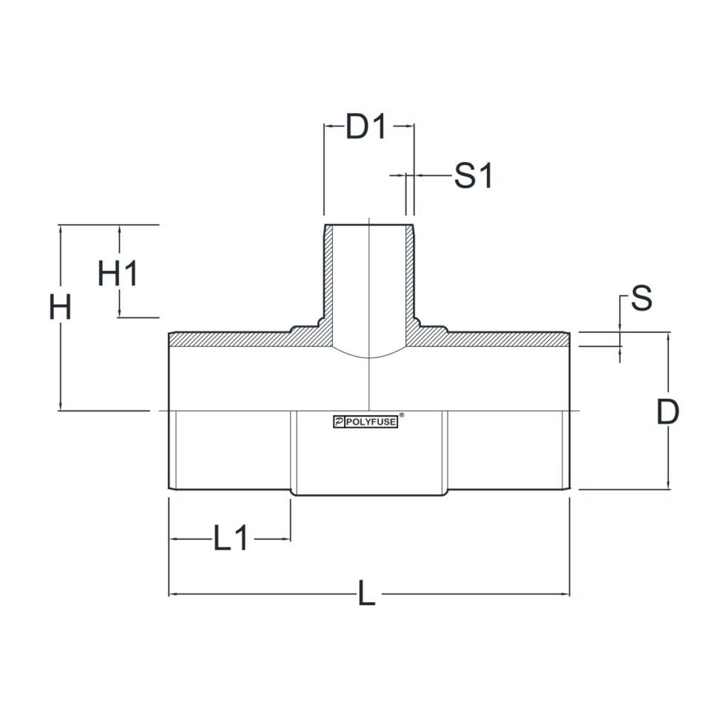 Jual Reducer Tee Injection Butt Fusion PN 10 200 x 63mm ~ 8
