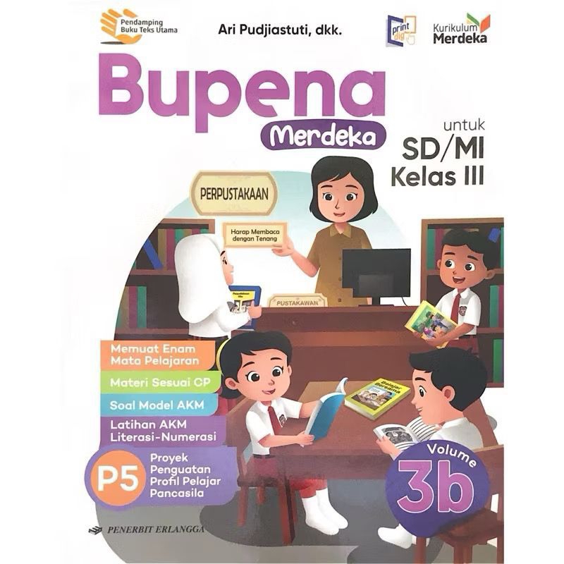 Jual Buku Kurikulum Merdeka Bupena Kelas 3A 3B 3C 3D Sd/Mi Penerbit ...