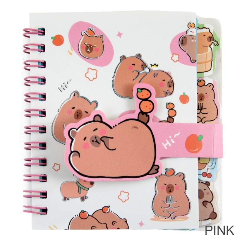 Jual BUKU BINDER CAPYBARA | MINI POCKET BOOK MINI NOTES BINDER CAPYBARA ...
