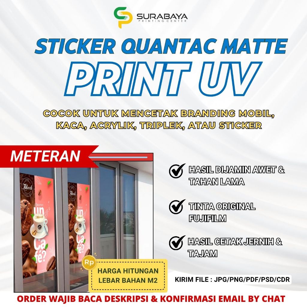 Jual [STIKER QUANTAC] STIKER METERAN VINYL QUANTAC CUTTING TINTA BY ...