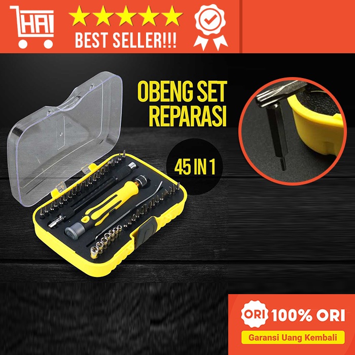 Jual 45 IN 1 ALAT REPARASI TOOL BOX SERVICE PERANGKAT ELEKTRONIK HP ...