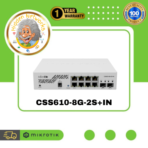 Switch Mikrotik CSS610-8G-2S+IN - Hoàng Long Telecom