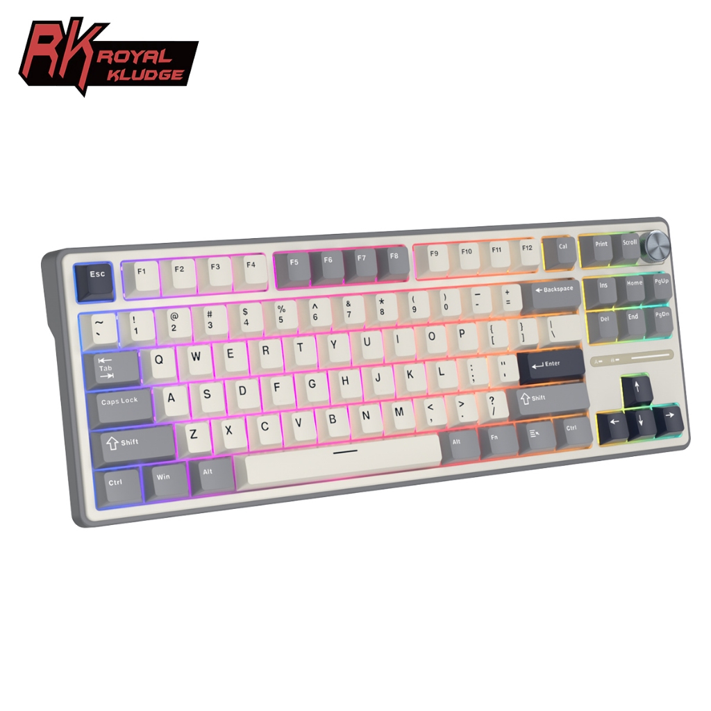 Jual Royal Kludge RK R87 Pro Half Grey 87 Key Gaming Keyboard | Shopee ...