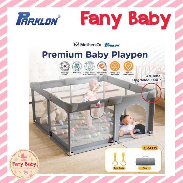 Jual PARKLON PREMIUM BABY PLAYPEN SOFT FENCE / PAGAR PENGAMAN BAYI