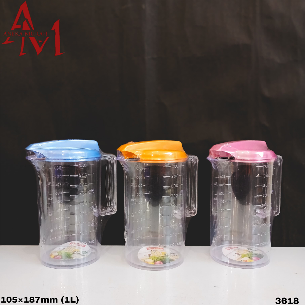 Jual GELAS TAKAR GL - 29 KITCHEN PITCHER 1000ML ( 3618 ) / GL - 28 ...